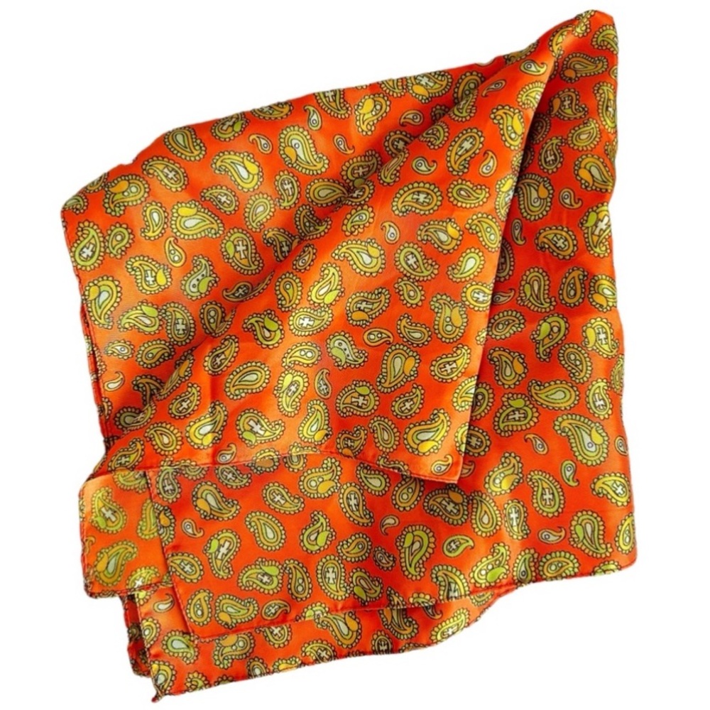 Vintage Paisley Square Scarf Vibrant